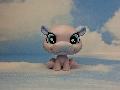 MINI KORA KABA HIPPO #274 - Authentic Littlest Pet Shop - Hasbro LPS