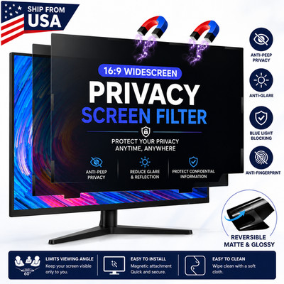 16:9 Monitor Privacy Screen 23.6 23.8 24 27 Inch Anti-Glare Blue Light