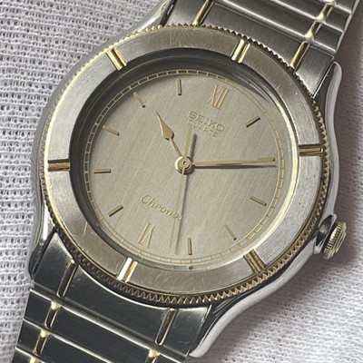 時計 SEIKO CHRONOS QUARTZ 9021-6040 SUWA Seiko Chronos 9021 6040 Quartz Watch Suwa Silver Dial 33mm