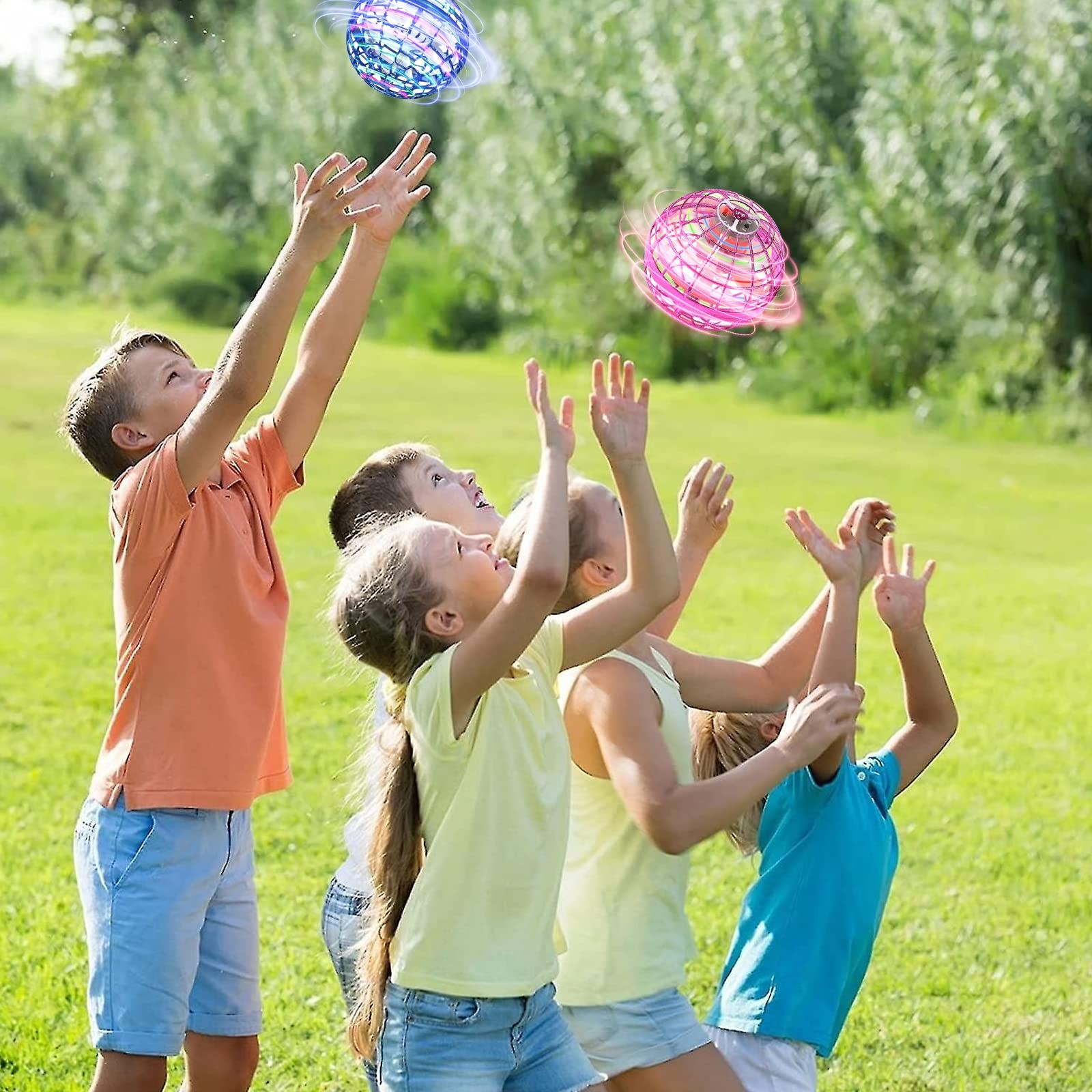 Flying Orb Ball Toy - 2025 Upgraded Magic Flying Orb Toy with LED Light 360°R...