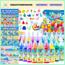 Magic Water Elf Toy Kit for Kids - 20 Gels, 24 Molds, DIY Craft, Aqua Fairy Fun,