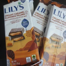 Lily's Sweets Creamy Caramel Filled Dark Chocolate Bar - 12 BARS