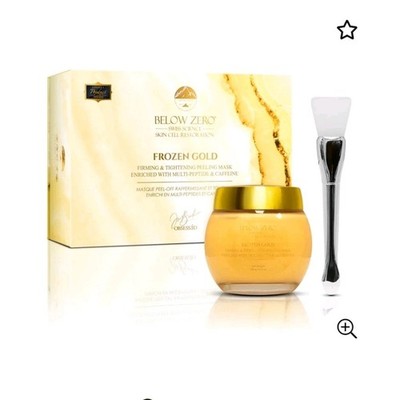 Below Zero Frozen Gold Firming Tightening Peel-Off Face Mask Caffeine 2.03oz