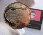 1986 Kellogg Idaho Centennial Rare Donkey Miner Coin 1 Troy Oz .999 Fine Silver