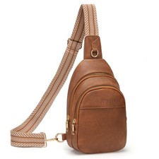 Crossbody Bags for Women Small Leather Sling Bag Fanny Packs Cross Body Chest...