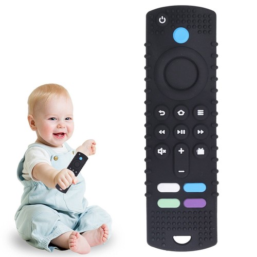 Remote Control Baby Teether High Simulation Various Buttons Gum Massage Soft - Picture 2 of 12