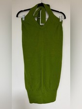 Rhys + Dwfen Women’s Sage Green Halter Sweater Dress Size Small NWT