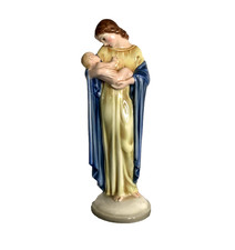 Wien Keramos Vintage Lady Madonna With Child 14" Statue - Made in Austria