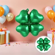 12 Pcs Party Decoration Birthday Balloon St Patricks Decorations Foil Shamrock