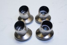 New Lot of 4 Shiffler Swivel Chair Leg Glide with Ferrule, Steel Base 3625 5/8"