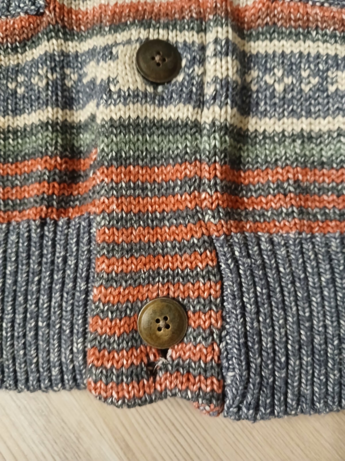 Faherty Thunderbird Serape Jacquard Button Knit C… - image 15