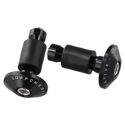 Brand New High Quality Bar Ends Black CNC Motorcycle Grips Cap Handlebar Slider - Picture 4 of 12