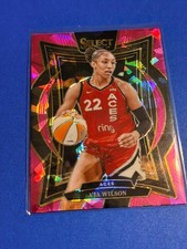 2025 Panini Select WNBA - A'ja Wilson #56 Pink Ice Prizm