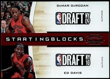 2010-11 Contenders Patches #11 DeMar DeRozan / Ed Davis Starting Blocks E1