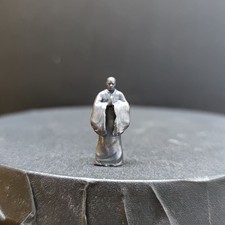 Brass Xuanzang Monk Figurine Zen Miniature Bonsai Rockery Fish Tank Landscape