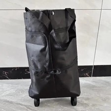 Foldable Rolling Grocery Cart, Expandable Waterproof Shopping Bag with Wheels US