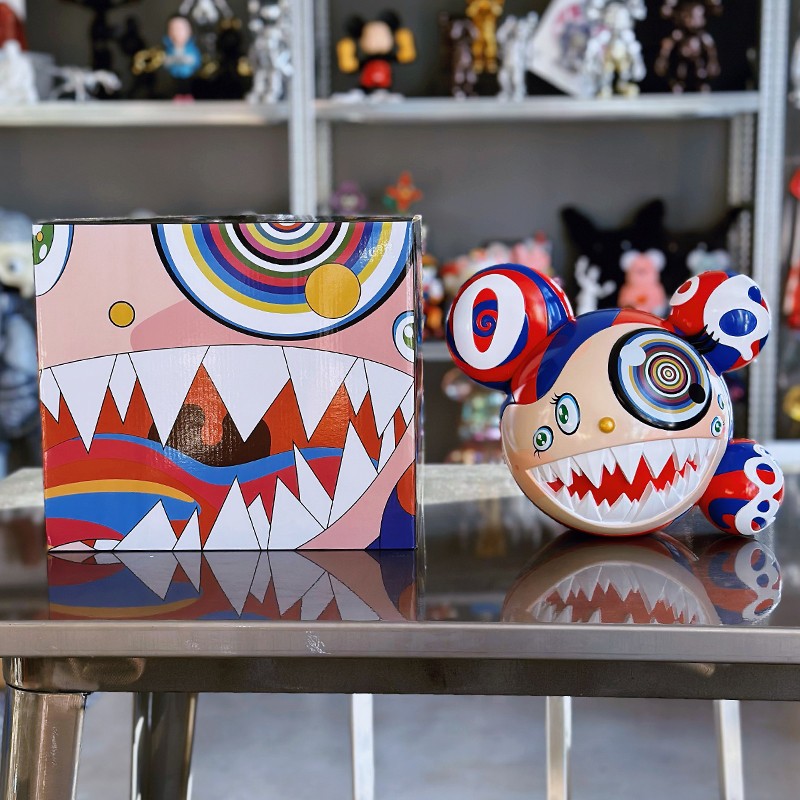 Murakami Takashi Artwork MR-DOB Resin Plating Ornaments Toy Red