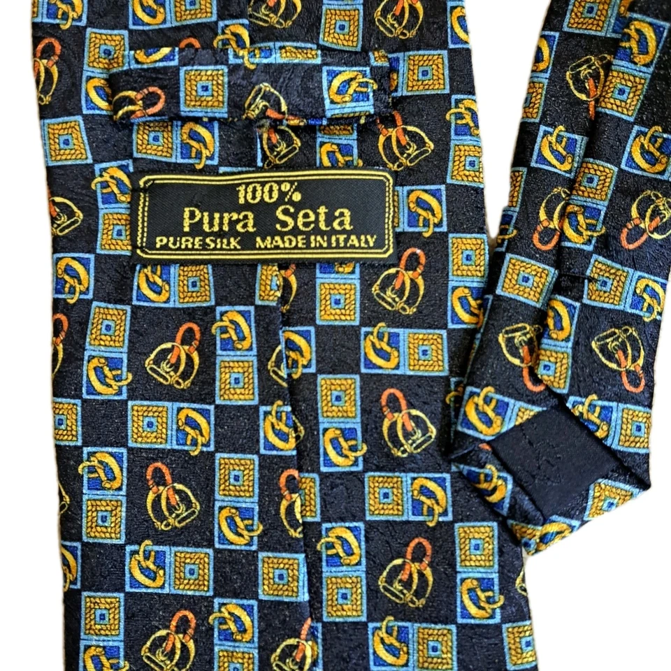 Corbata de seda Pura Seta para hombre hecha en Italia vestido de diseñador corbata de lujo Foto 3 de 4