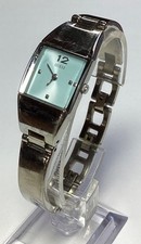 Guess Women's Watch Silver Bangle Bracelet New Battery Size 7” W/2 Extra Links