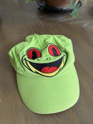 Rainforest Cafe Boys Green Frog Baseball Cap Adjustable Cotton 0-3 toddler hat