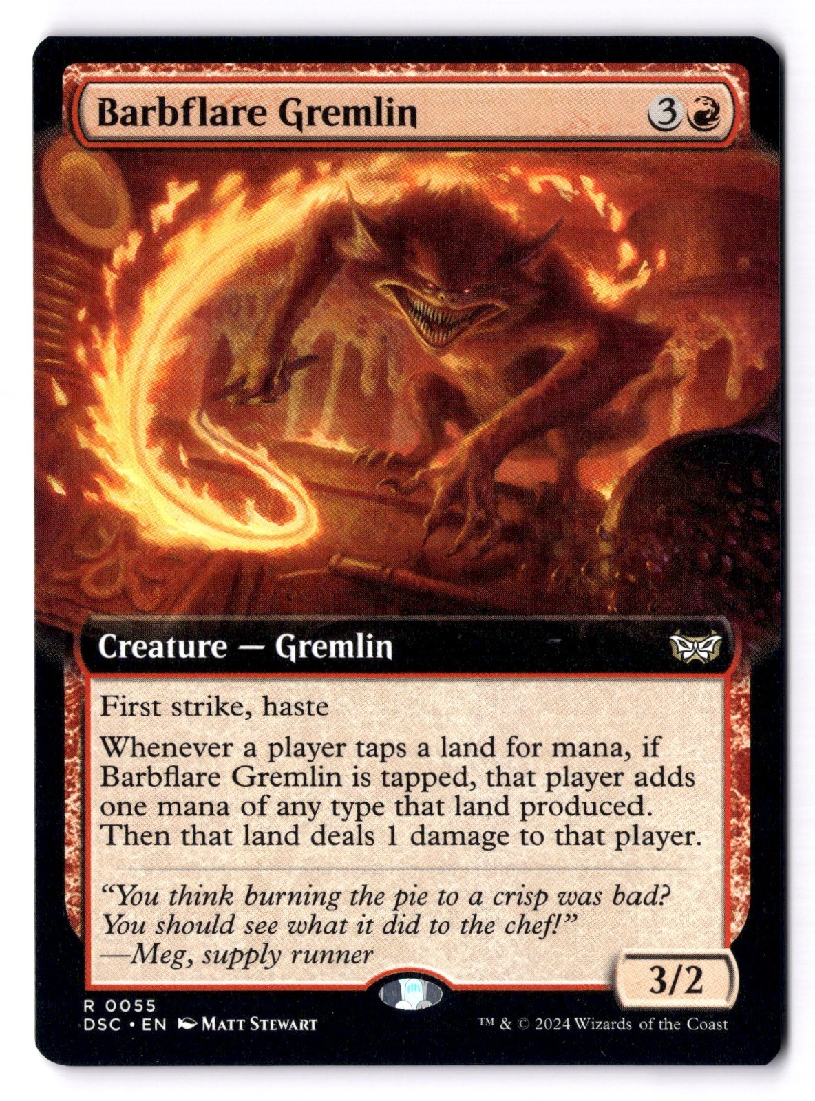Barbflare Gremlin NM* EXTENDED Duskmourn Commander ENGLISH 0055 mtg -UnltdCards
