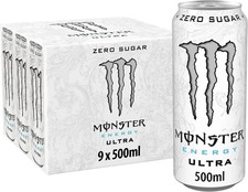 Monster Ultra Energy Drink, 9 x 500 ml