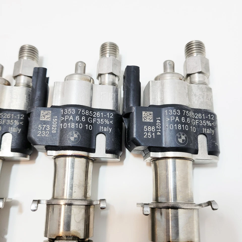 ✔️6x Índice de inyector de combustible directo BMW 335i 535i 750i N54 N63 12 OEM 7585261-12 Foto 4 de 4