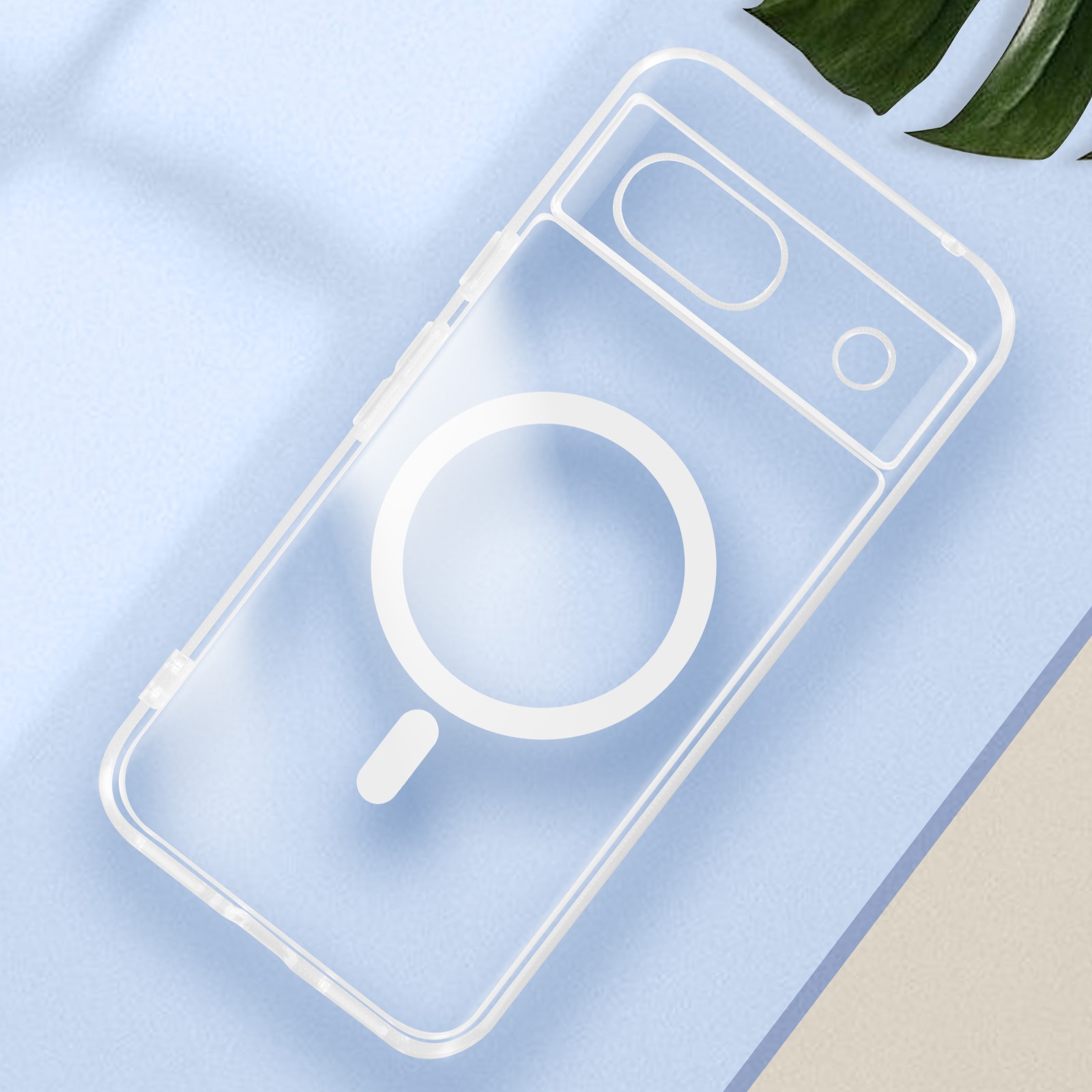 Coque Google Pixel 8a Avizar dos rigide protection arrière transparente fine - 3