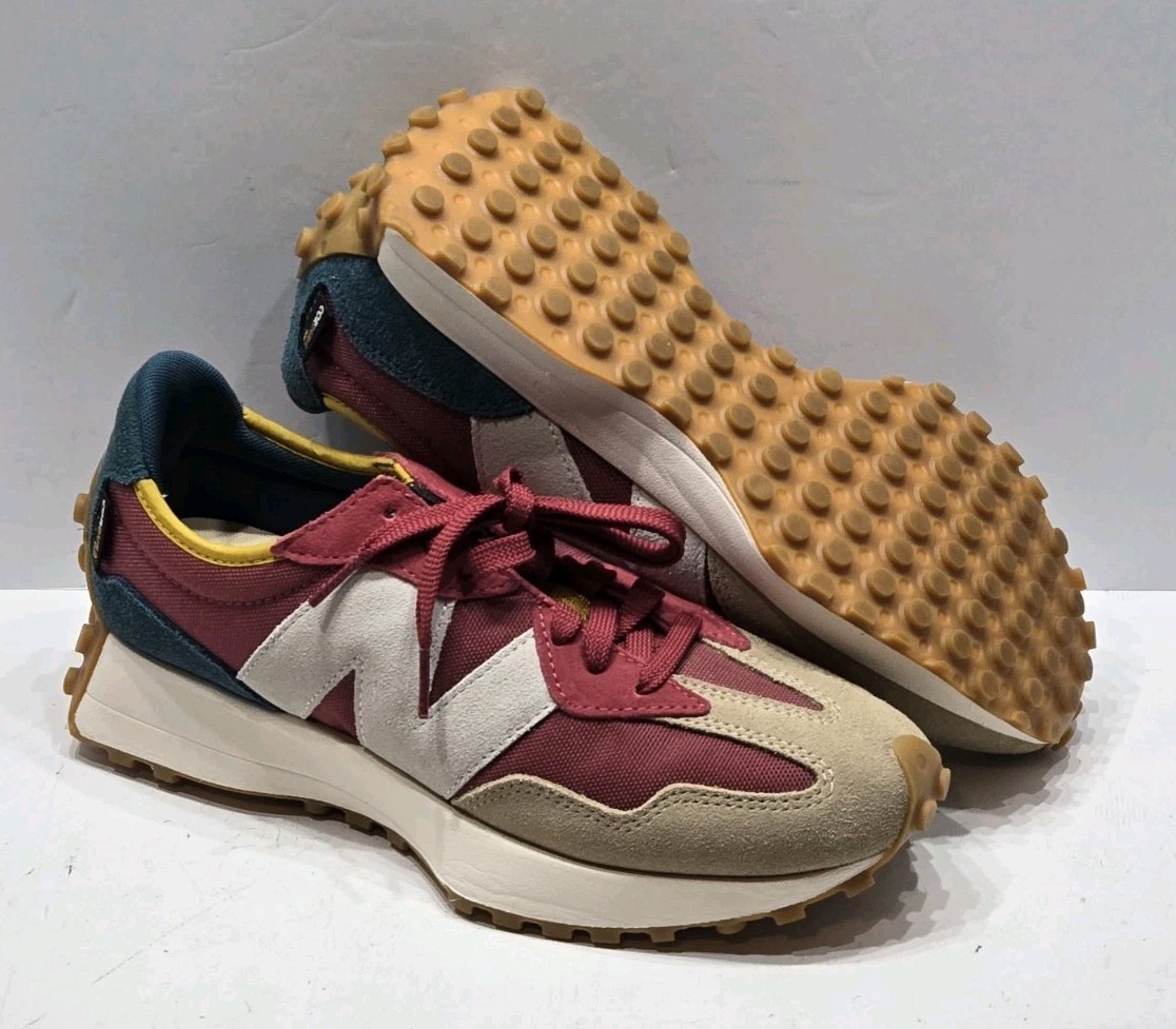 New Balance Men's 327 Bordeaux Teal Sneakers Sz 8.5 D Retro