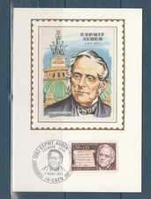 carte  1er jour   Esprit Auber  14 Caen   1971