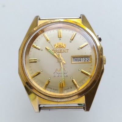 Vintage ORIENT Tristar 3 Sterne AAA Kristall TT L469648 Japan Herren...