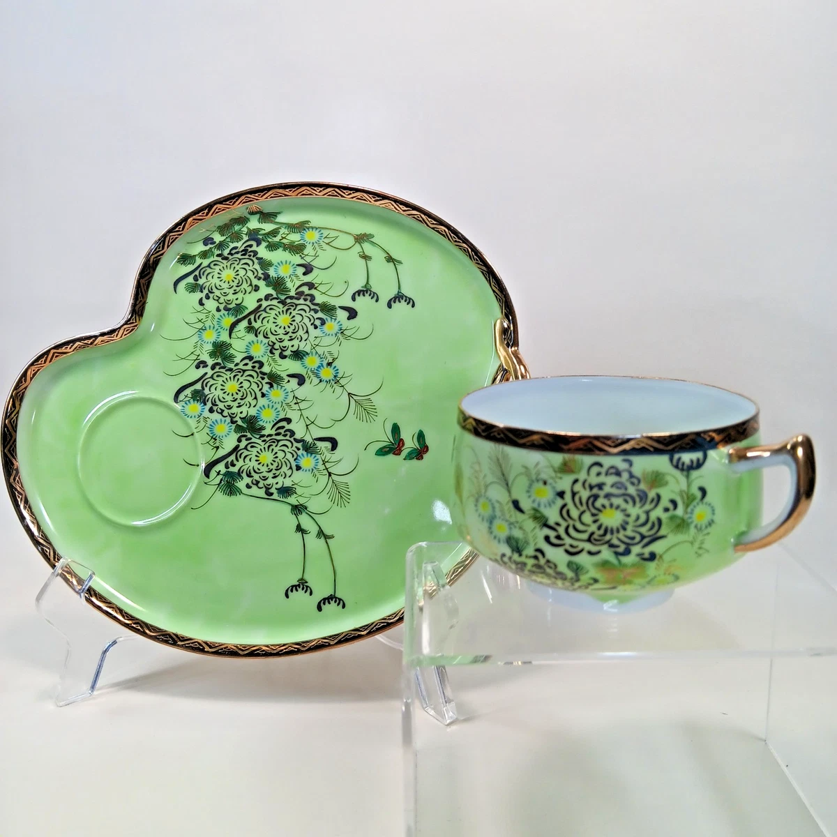 绿色1900-1940 日本古董玻璃杯和杯子| eBay