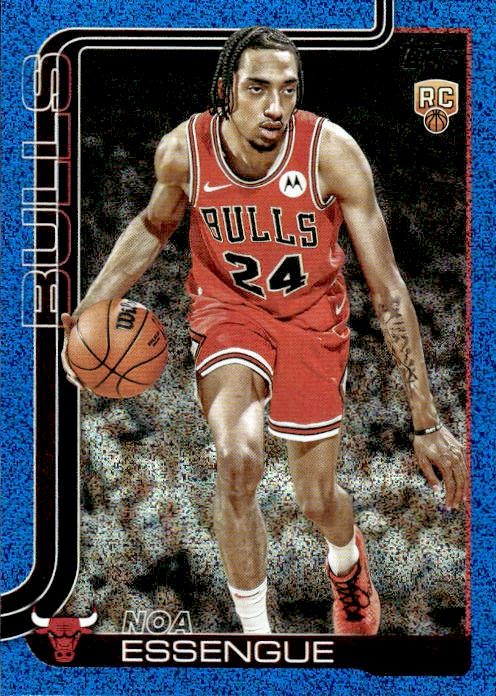 2025-26 Topps #212 Noa Essengue Sandglitter Blue SSP