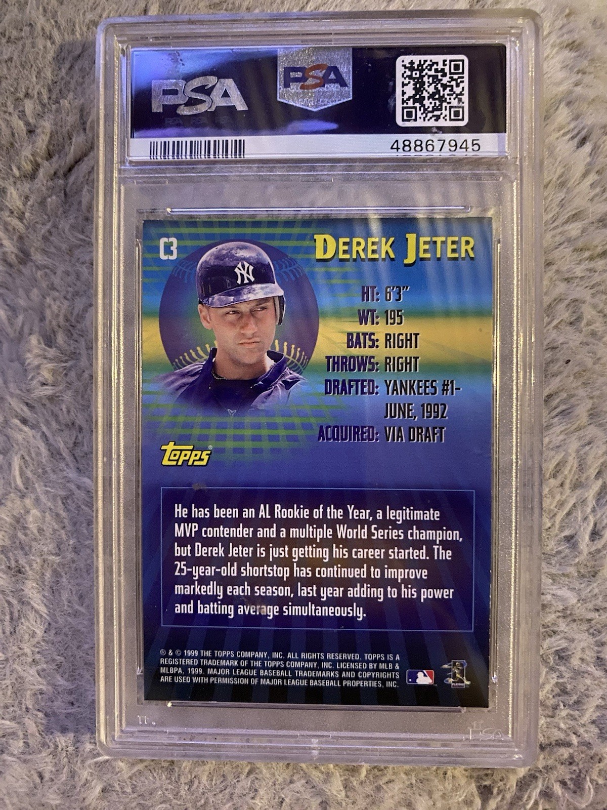 2000 TOPPS LIMITED 21ST CENTURY #C3 DEREK JETER 21ST CENTURY PSA 9 🔥🔥🔥POP 5 view 2