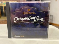 Hallmark Christian Card Studio PC CD by Sierra Home Jewel Case Perfect Condition