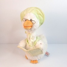 Cuddle Barn Mother Goose Animated Stuffed Animal Reads Nursery Rhymes 13"