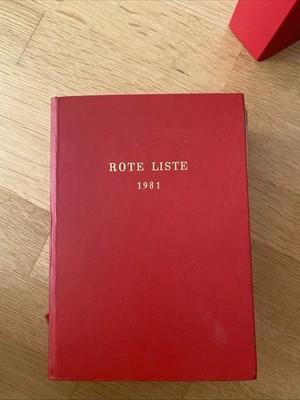 Rote Liste 1981 Arzneimittelverzeichnis BPI Buch Verlag Editio Cantor