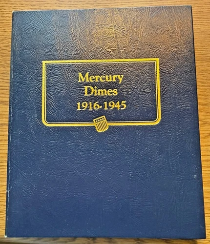 1916-1945 Mercury Dime Collection in Album (68 Coins)