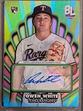 2024 Topps Big League Opening Act Owen White Rookie RC Auto Texas Rangers
