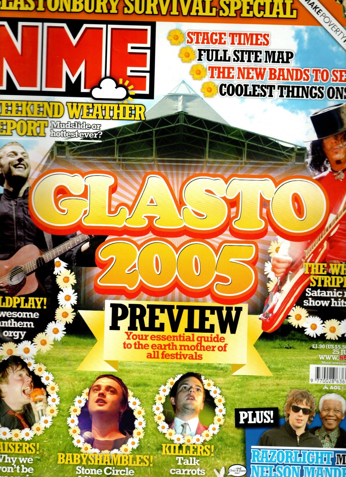 NME Magazine 25 June 2005 –Glastonbury Preview, Razorlight,The Killers, Coldplay