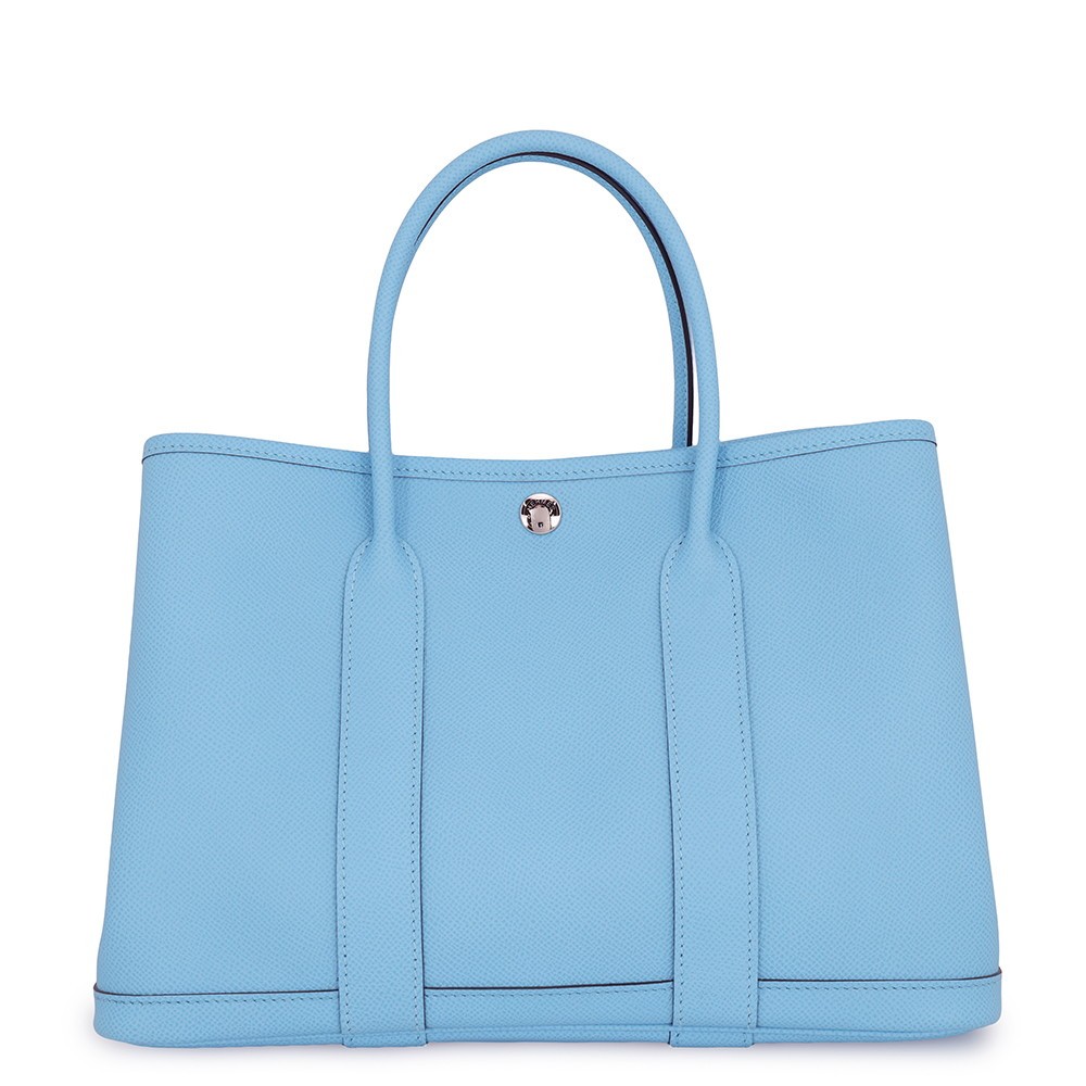 HERMES Garden Party Size TPM Epsom Celeste