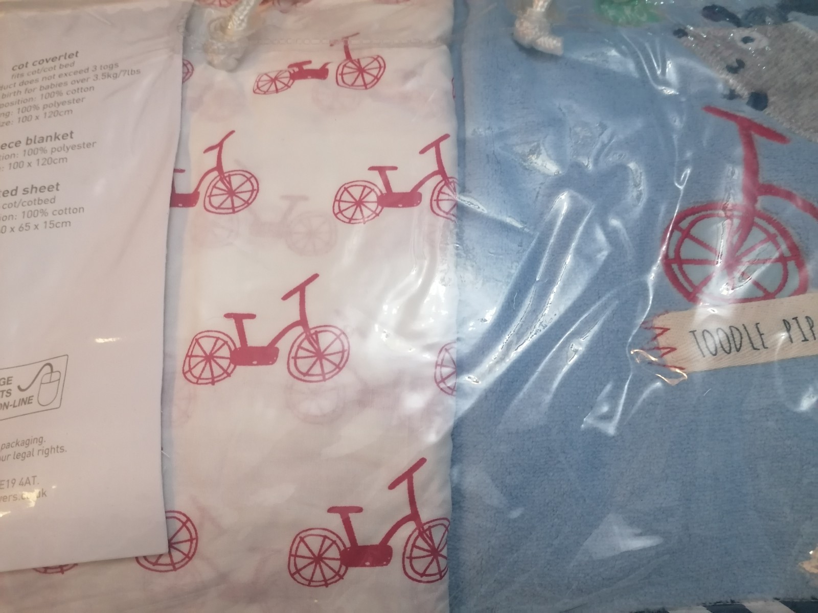 NEXT Toodle Pip Letto per Asilo in Sacco - Lettino 3 Pezzi Copriletto, Coperta, Lenzuolo foto 2