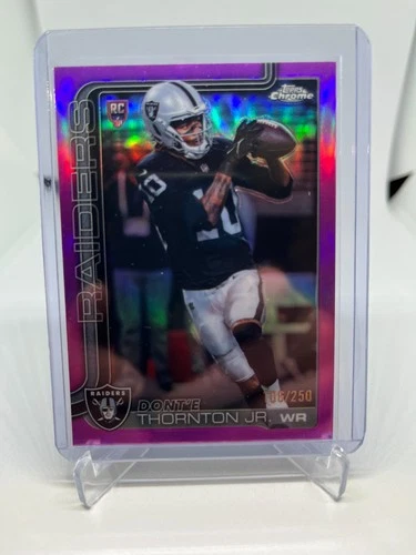 2025 Topps Chrome Donte Thornton Jr. Pink Refractor /250 - Rookie Card #385 (RC)