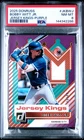 2025 PANINI DONRUSS JERSEY KINGS PURPLE #JKBWJ BOBBY WITT JR. 16/49 PSA 8