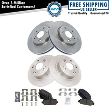 Front & Rear Brake Pad & Rotor Kit Ceramic Fits 2016-2022 Honda HR-V