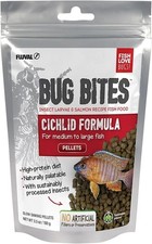 Bug Bites Cichlid Fish Food, Pellets for Medium to Large Sized Fish, 3.53 Oz., A