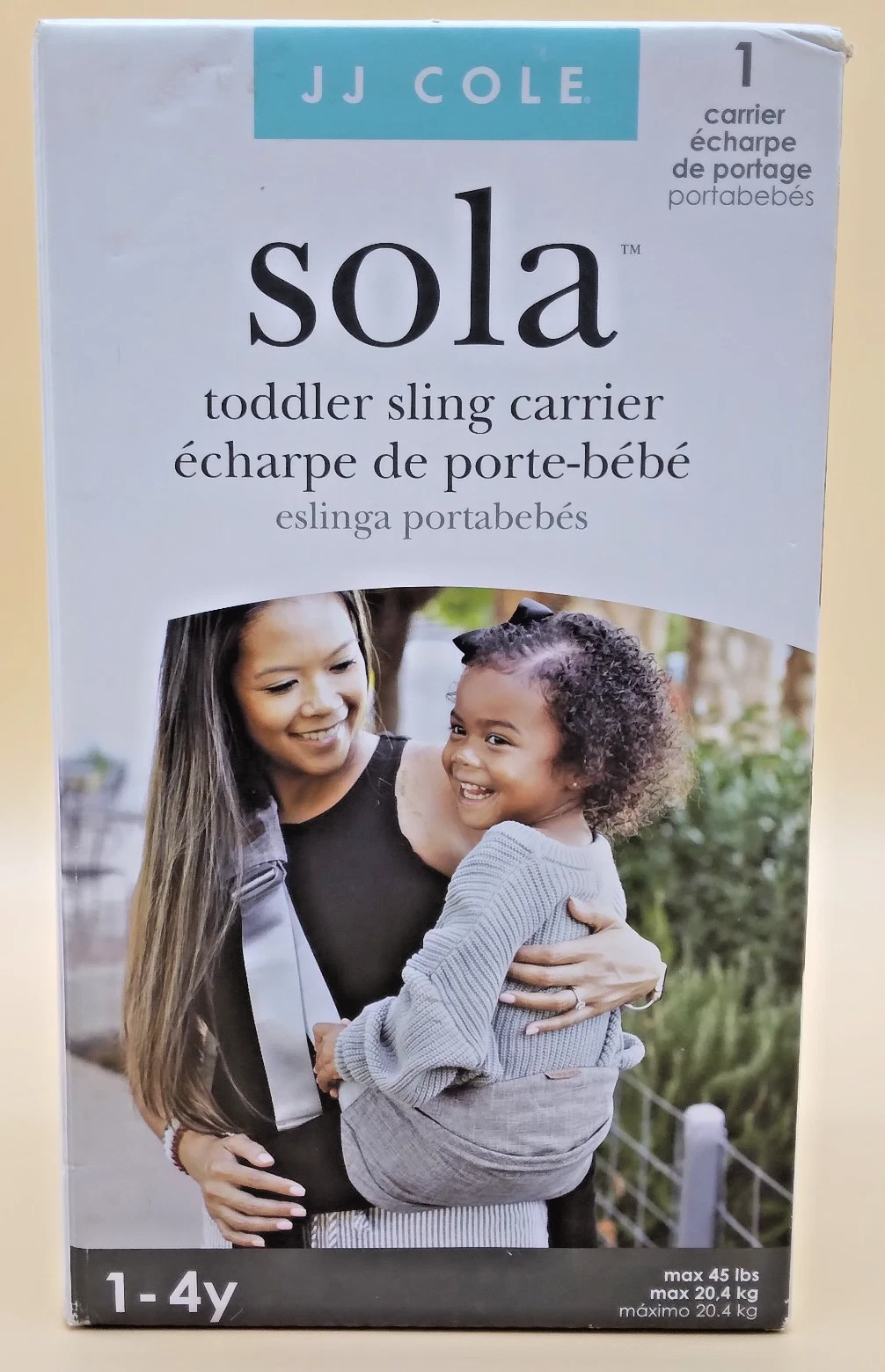 JJ Cole Sola Toddler Sling Carrier Adjustable Child Carrier 1–4 Years Up To 45