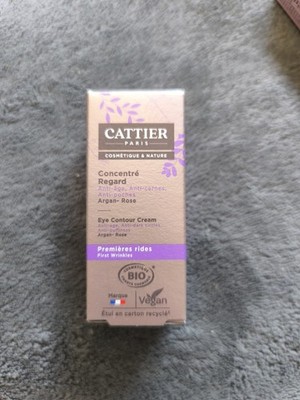 Cattier Paris Eye Contour Cream Argan-Rose 15 ml Vegan Bio Anti-Aging NEU