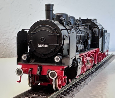 Fleischmann HO 4160 Steam Tender Locomotive Class 38 of the DRG good/plese read