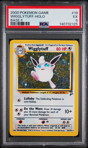 Wigglytuff graded PSA 5 for sale on eBay